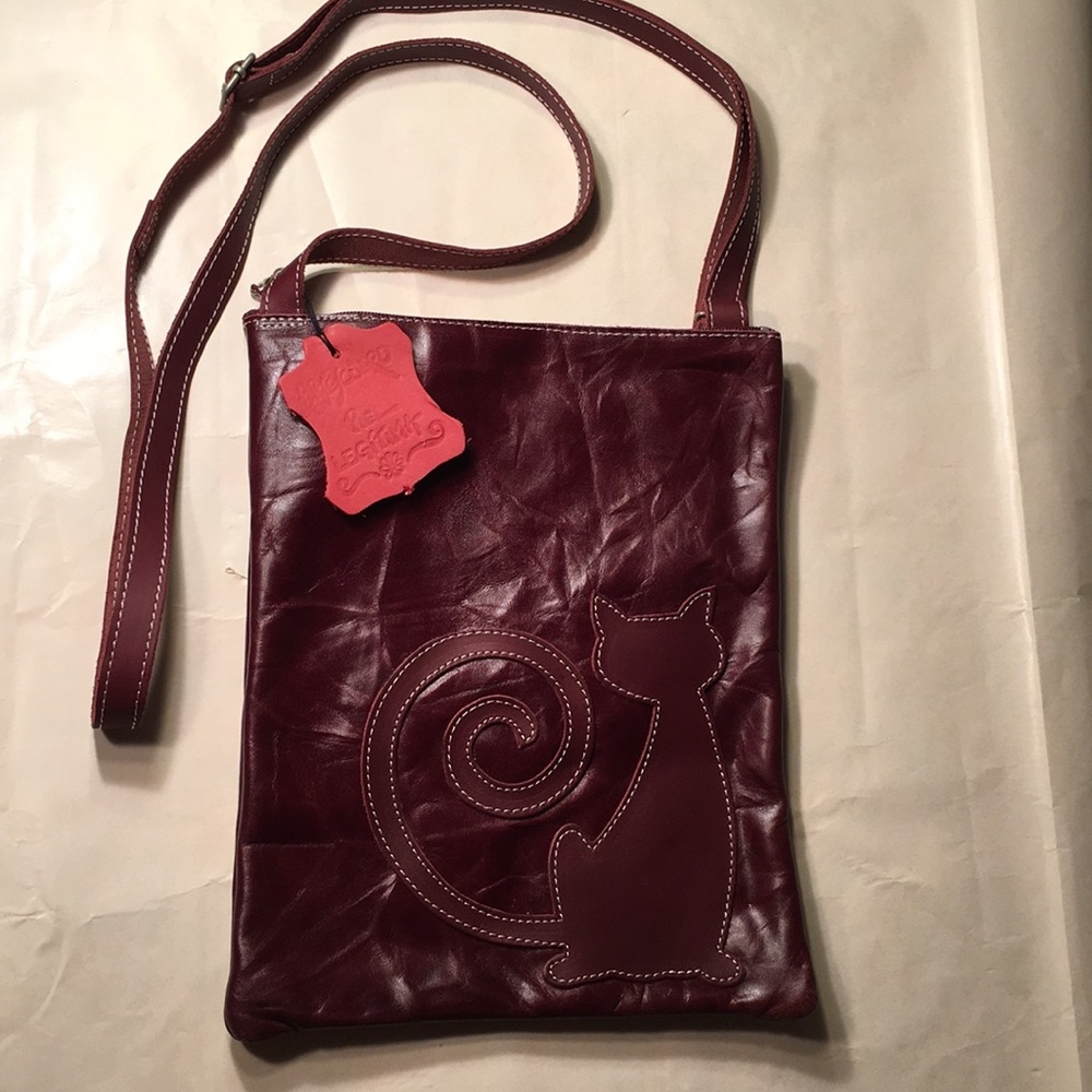 Women shoulder bag, leather